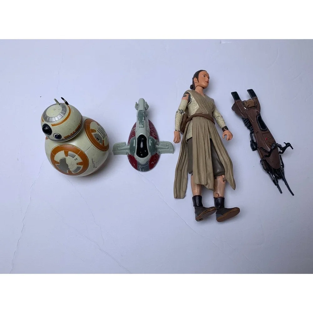 Star‎ Wars Collection Rey BB-8 Speeder Bike Slave I Action Figure Die Cast Mea